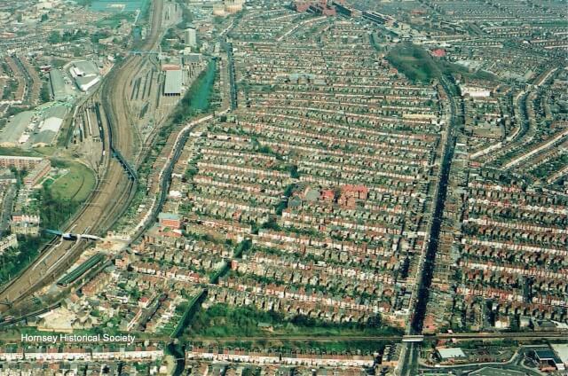 Aerial View of the Harringay Ladder, 1995