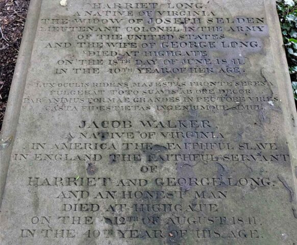 Harriet Long and Jacob Walker Grave